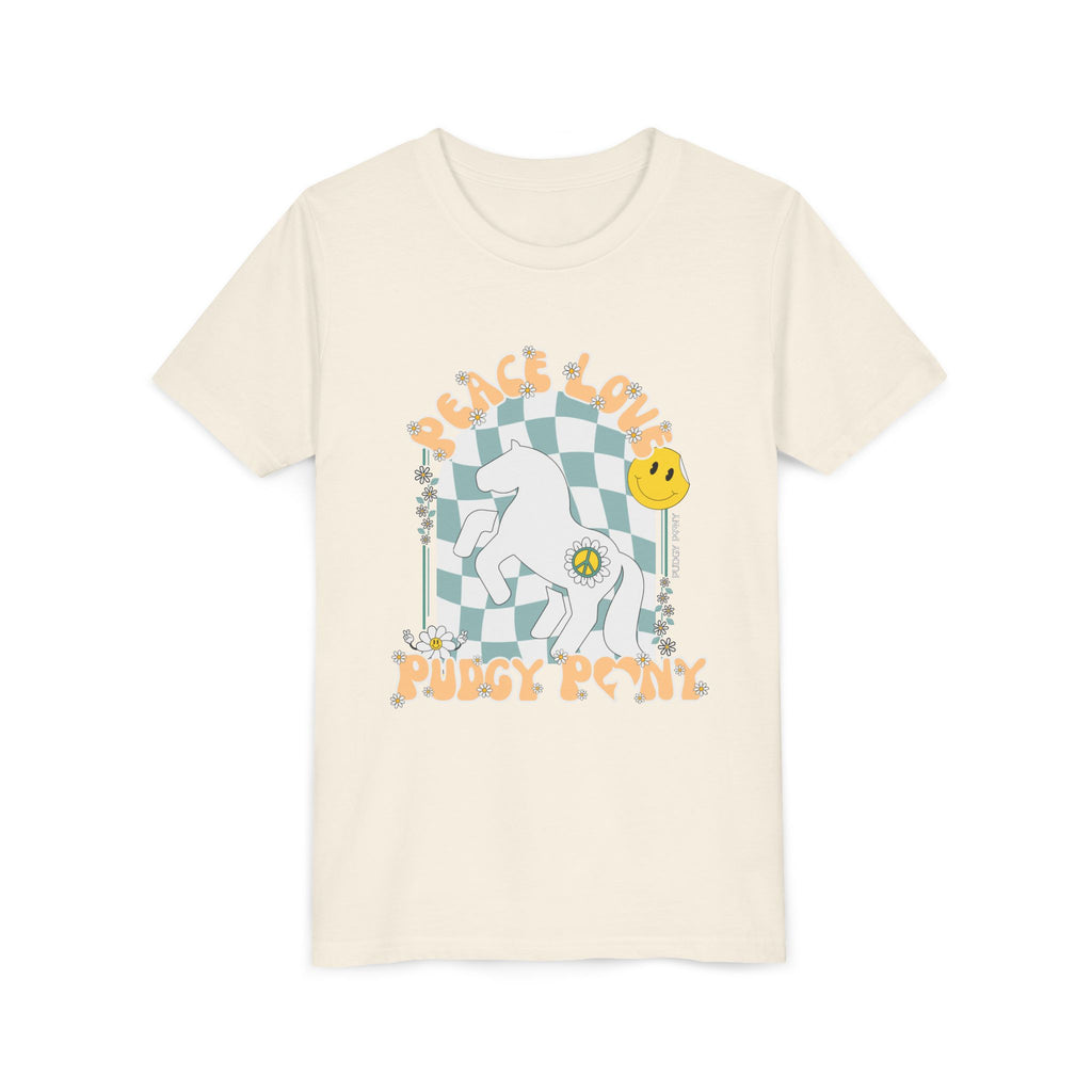 Youth Tee — Peace Love Pony Graphic Shirt
