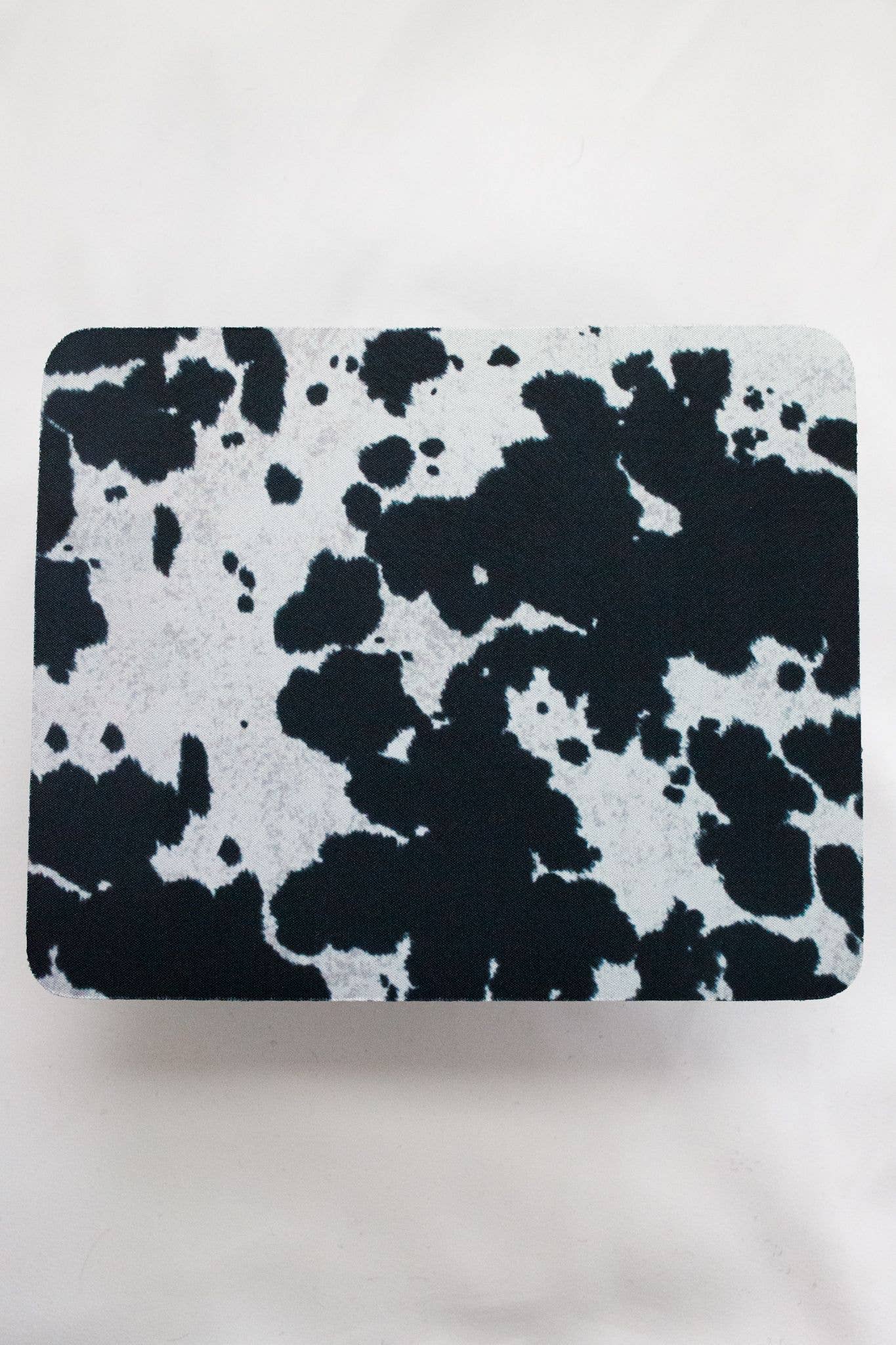 Black Cowhide Mouse Pad