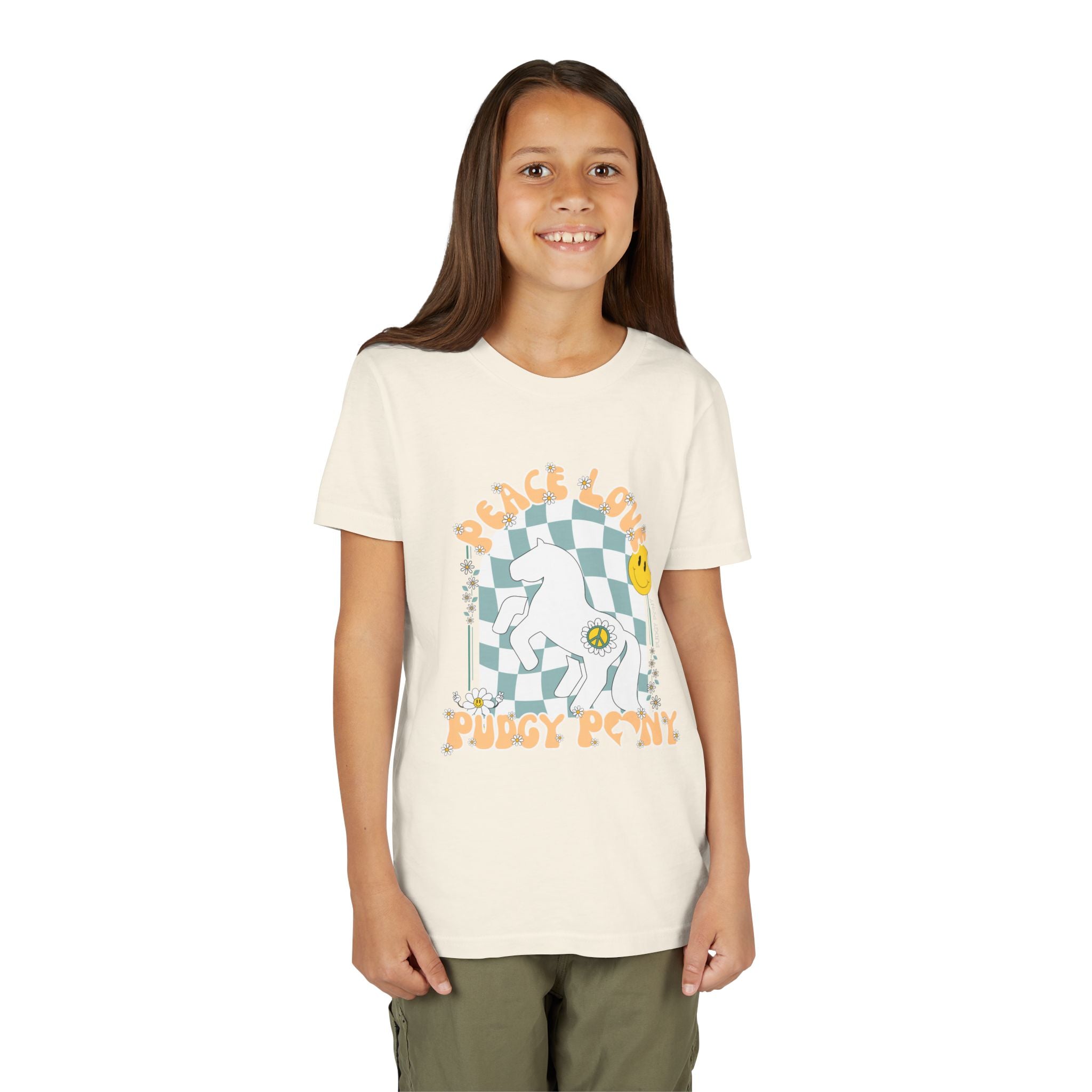 Youth Tee — Peace Love Pony Graphic Shirt