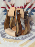 Two Tone Wood Western Stirrups