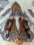 Western TwoTone Spur Straps